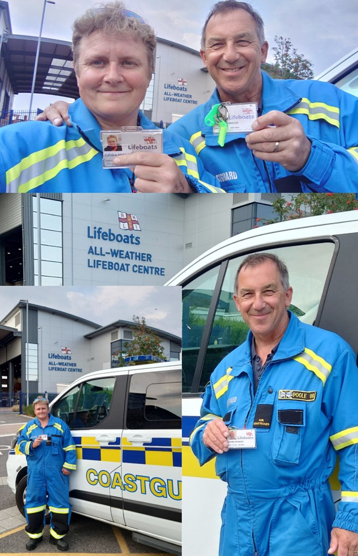 HMCG Poole Coastguard Rescue Team members, that work at the All weather lifeboat centre in Poole.