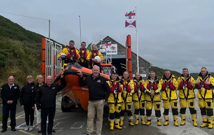 Clifden RNLI crew and fundraisers