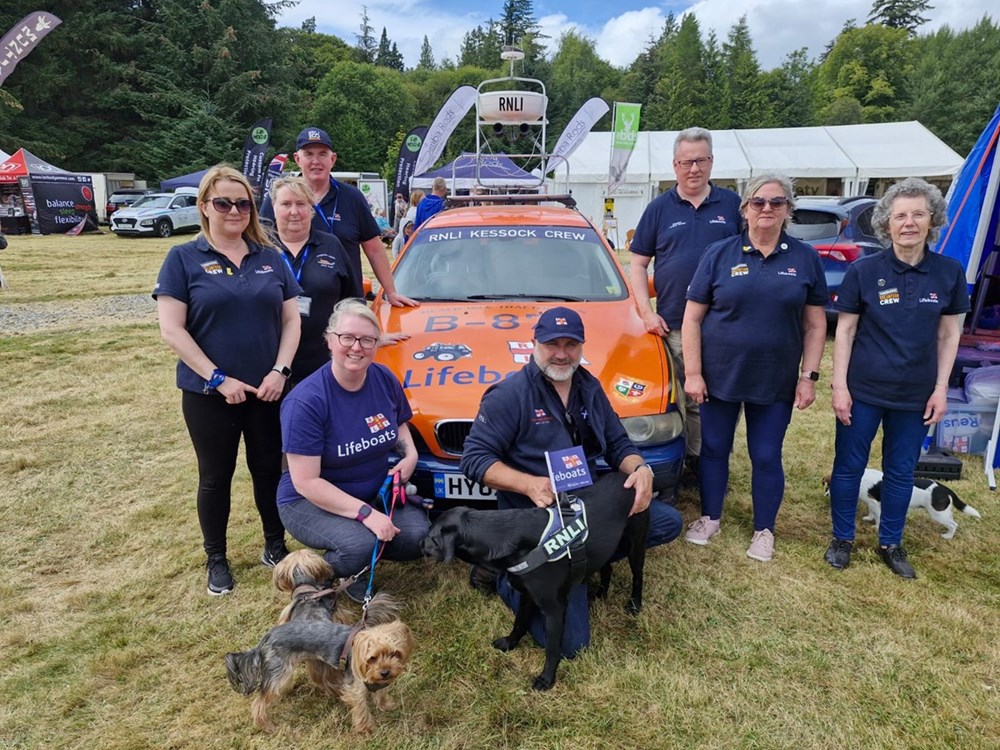 Frances CM, with volunteers from Kessock, Loch Ness and Invergordon RNLI.