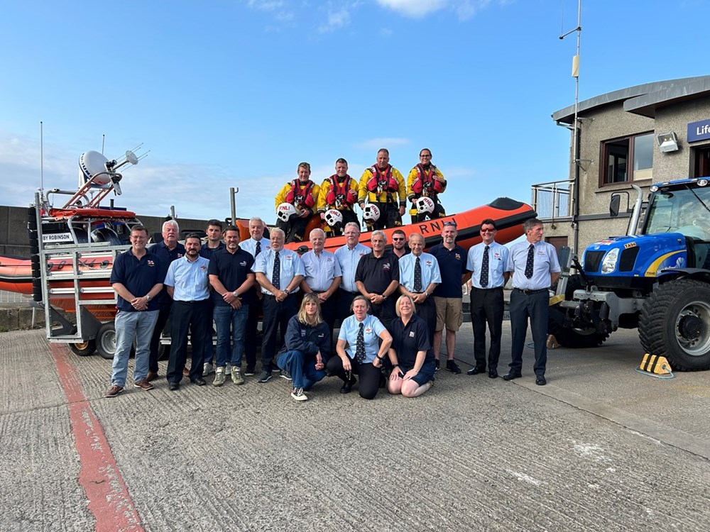 Bangor RNLI volunteer crew, fundraisers and station visits team