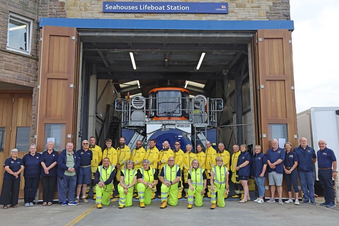 Seahouses Lifeboat Station Crew and Staff at 18:24hr